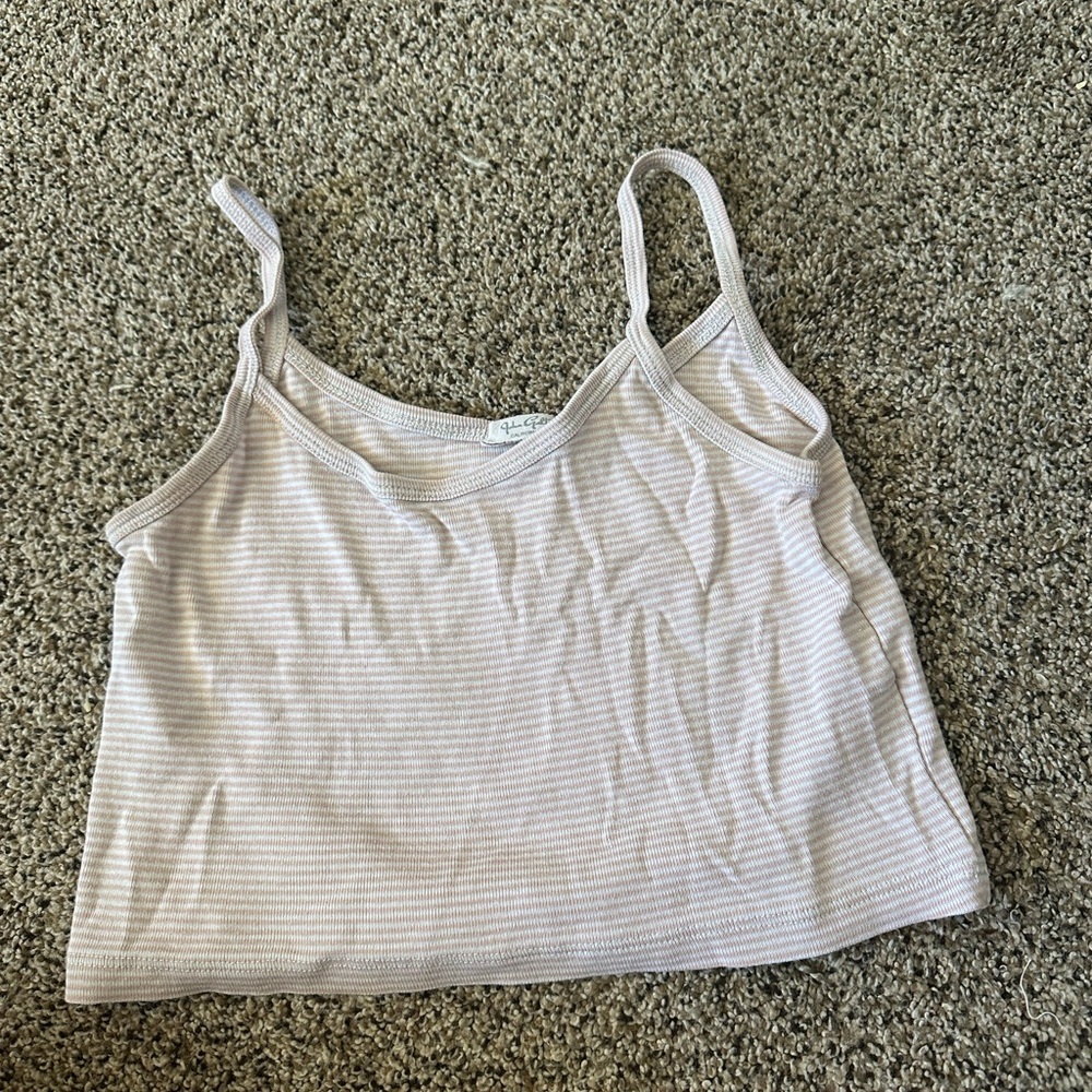 Brandy Melville Soft Pink Striped Camisole